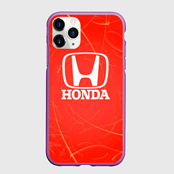 Чехол iPhone 11 Pro матовый Honda хонда, цвет: 3D-фиолетовый