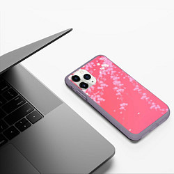 Чехол iPhone 11 Pro матовый Весенняя ива, цвет: 3D-серый — фото 2