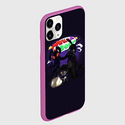 Чехол iPhone 11 Pro матовый FNAF Security Breach персонажи, цвет: 3D-фиолетовый — фото 2