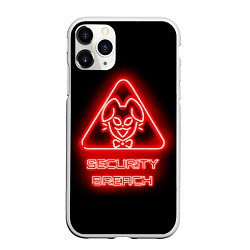 Чехол iPhone 11 Pro матовый Logo Five Nights at Freddys: Security Breach, цвет: 3D-белый