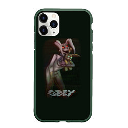 Чехол iPhone 11 Pro матовый Five Nights at Freddys кролик, цвет: 3D-темно-зеленый
