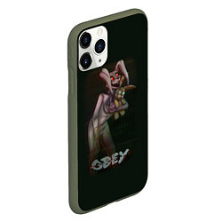 Чехол iPhone 11 Pro матовый Five Nights at Freddys кролик, цвет: 3D-темно-зеленый — фото 2