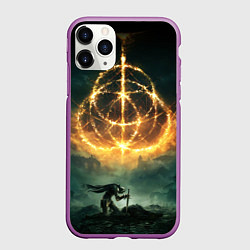 Чехол iPhone 11 Pro матовый ELDEN RING - ВОИН, цвет: 3D-фиолетовый