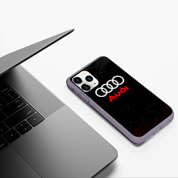 Чехол iPhone 11 Pro матовый Audi спорт, цвет: 3D-серый — фото 2