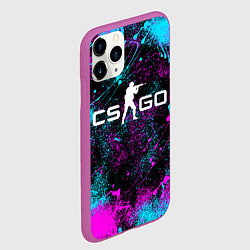 Чехол iPhone 11 Pro матовый КС ГО НЕОН CS GO NEON, цвет: 3D-фиолетовый — фото 2