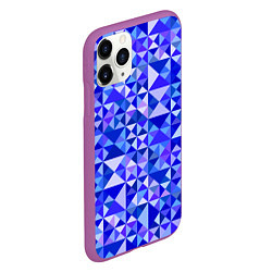 Чехол iPhone 11 Pro матовый Камуфляж спортивный Призма - Лагуна, цвет: 3D-фиолетовый — фото 2