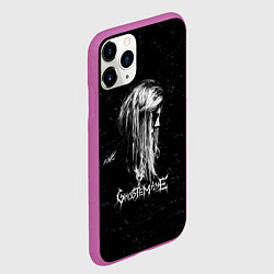 Чехол iPhone 11 Pro матовый GHOSTEMANE Rap Гостмейн ЧБ Logo, цвет: 3D-фиолетовый — фото 2