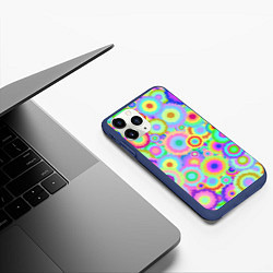 Чехол iPhone 11 Pro матовый Disco-Tie-Dye, цвет: 3D-тёмно-синий — фото 2