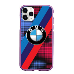 Чехол iPhone 11 Pro матовый BMW Luxury, цвет: 3D-фиолетовый