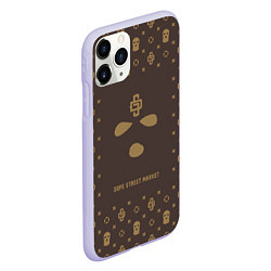 Чехол iPhone 11 Pro матовый Узор Monogramm Phantom Ski Mask Dope Street Market, цвет: 3D-светло-сиреневый — фото 2