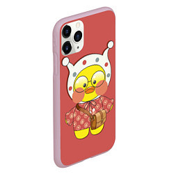 Чехол iPhone 11 Pro матовый Lalafanfan в шапочке, цвет: 3D-розовый — фото 2