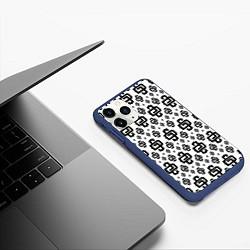 Чехол iPhone 11 Pro матовый White Pattern Dope Camo Dope Street Market, цвет: 3D-тёмно-синий — фото 2