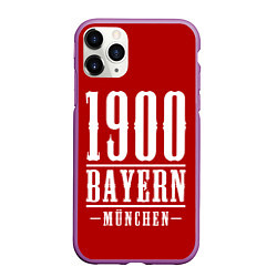 Чехол iPhone 11 Pro матовый Бавария Bayern Munchen, цвет: 3D-фиолетовый