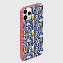Чехол iPhone 11 Pro матовый Пиво Craft Beer, цвет: 3D-малиновый — фото 2