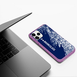 Чехол iPhone 11 Pro матовый TOTTENHAM HOTSPUR Тоттенхэм, цвет: 3D-фиолетовый — фото 2