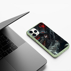 Чехол iPhone 11 Pro матовый Гатс в гневе, цвет: 3D-салатовый — фото 2