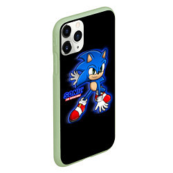 Чехол iPhone 11 Pro матовый SONIC СУПЕР СОНИК игра, цвет: 3D-салатовый — фото 2