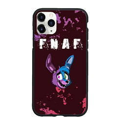 Чехол iPhone 11 Pro матовый FIVE NIGHTS AT FREDDYS - БОННИ, цвет: 3D-черный