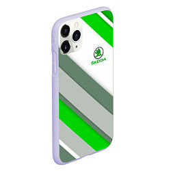 Чехол iPhone 11 Pro матовый Skoda: Sport, цвет: 3D-светло-сиреневый — фото 2