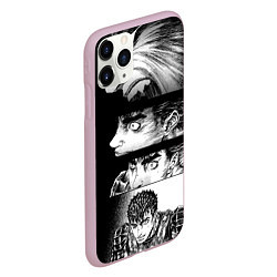 Чехол iPhone 11 Pro матовый Гатс в манге Берсерк, цвет: 3D-розовый — фото 2
