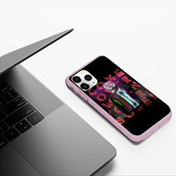 Чехол iPhone 11 Pro матовый Лил Пип Альбом Come Over Lil Peep, цвет: 3D-розовый — фото 2