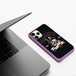 Чехол iPhone 11 Pro матовый KISS MY ASS CASINO, цвет: 3D-фиолетовый — фото 2