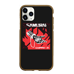 Чехол iPhone 11 Pro матовый SAMURAI Chippin In, цвет: 3D-коричневый