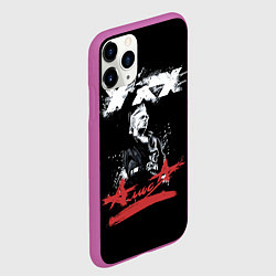 Чехол iPhone 11 Pro матовый Алиса Русский Рок, цвет: 3D-фиолетовый — фото 2