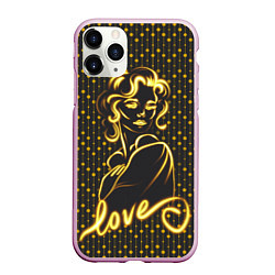 Чехол iPhone 11 Pro матовый Любовь согревает, цвет: 3D-розовый