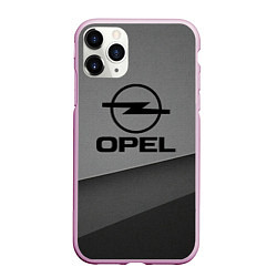 Чехол iPhone 11 Pro матовый Opel astra, цвет: 3D-розовый