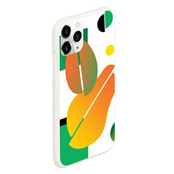 Чехол iPhone 11 Pro матовый Фруктовые градиенты, цвет: 3D-белый — фото 2