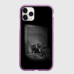 Чехол iPhone 11 Pro матовый The Master and Margarita, цвет: 3D-фиолетовый