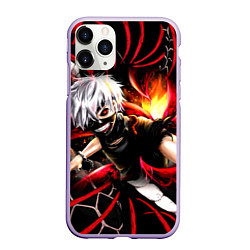 Чехол iPhone 11 Pro матовый Tokyo Ghoul Токийский Гуль Red Snake, цвет: 3D-светло-сиреневый