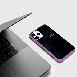Чехол iPhone 11 Pro матовый Lexus лексус, цвет: 3D-фиолетовый — фото 2