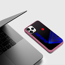 Чехол iPhone 11 Pro матовый SUZUKI СУЗУКИ, цвет: 3D-малиновый — фото 2