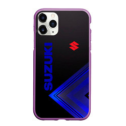 Чехол iPhone 11 Pro матовый SUZUKI СУЗУКИ, цвет: 3D-фиолетовый