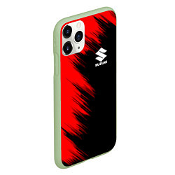 Чехол iPhone 11 Pro матовый SUZUKI sport, цвет: 3D-салатовый — фото 2