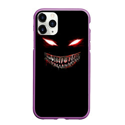 Чехол iPhone 11 Pro матовый Красноглазый демон Dead Inside, цвет: 3D-фиолетовый