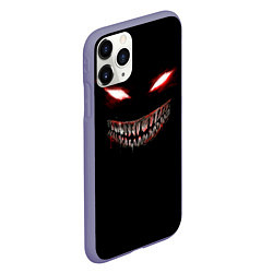Чехол iPhone 11 Pro матовый Красноглазый демон Dead Inside, цвет: 3D-серый — фото 2