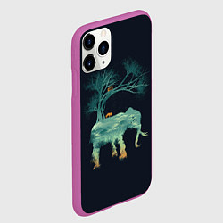 Чехол iPhone 11 Pro матовый Душа природы - Африка, цвет: 3D-фиолетовый — фото 2