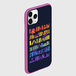 Чехол iPhone 11 Pro матовый Коты и книги, цвет: 3D-фиолетовый — фото 2