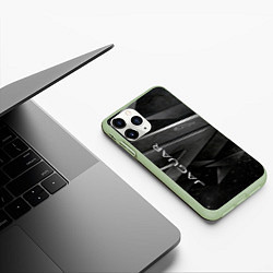 Чехол iPhone 11 Pro матовый JAGUR ЯГУАР абстракция, цвет: 3D-салатовый — фото 2