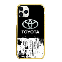 Чехол iPhone 11 Pro матовый Toyota sport, цвет: 3D-желтый