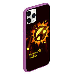 Чехол iPhone 11 Pro матовый Five Nights at Freddys Security Breach - Воспитате, цвет: 3D-фиолетовый — фото 2