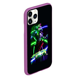 Чехол iPhone 11 Pro матовый Five Nights at Freddys Security Breach - Аллигатор, цвет: 3D-фиолетовый — фото 2