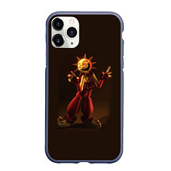 Чехол iPhone 11 Pro матовый Five Nights at Freddys Security Breach Воспитатель, цвет: 3D-серый
