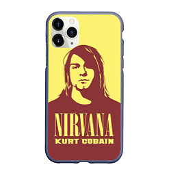 Чехол iPhone 11 Pro матовый Nirvana - Kurt Cobain, цвет: 3D-серый