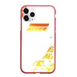 Чехол iPhone 11 Pro матовый Ateez, цвет: 3D-красный