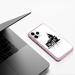 Чехол iPhone 11 Pro матовый Исаакиевский собор в ночи, цвет: 3D-розовый — фото 2