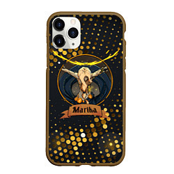 Чехол iPhone 11 Pro матовый Elden Ring Marika Марика, цвет: 3D-коричневый